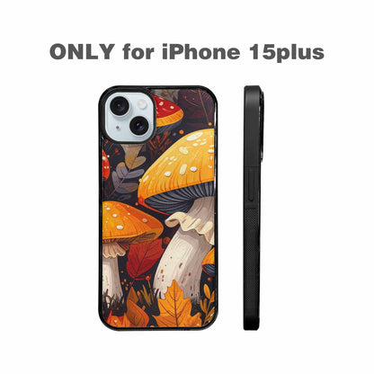 iPhone 15 Plus Case — Bold Autumn Mushroom Bold Autumn Mushroom, Custom Print Case Cover