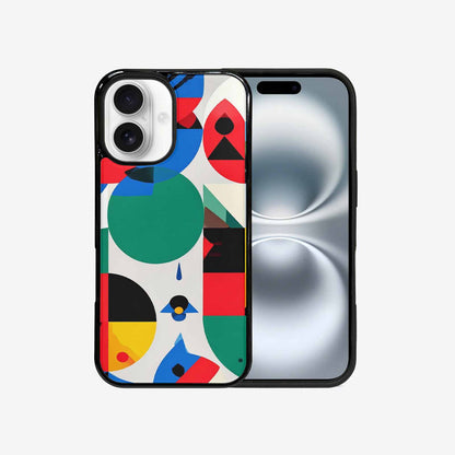 iPhone 16 Case — 1960s Mod Cartoon Art Pattern, Custom Designed Case Cover