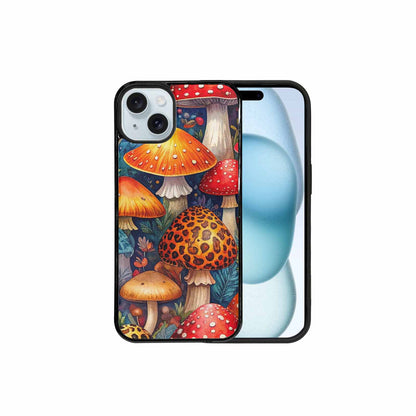 iPhone 15 Plus Case — Mushrooms Pattern Hundreds Of 5r0, Personalized Phone Case