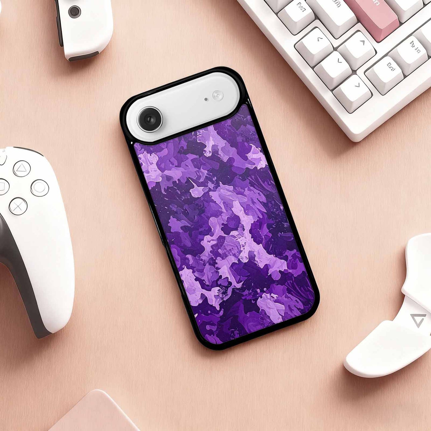 iPhone 17 Air Case — Small Military Camouflage Blotch Pattern Camo, Customized Protective Case
