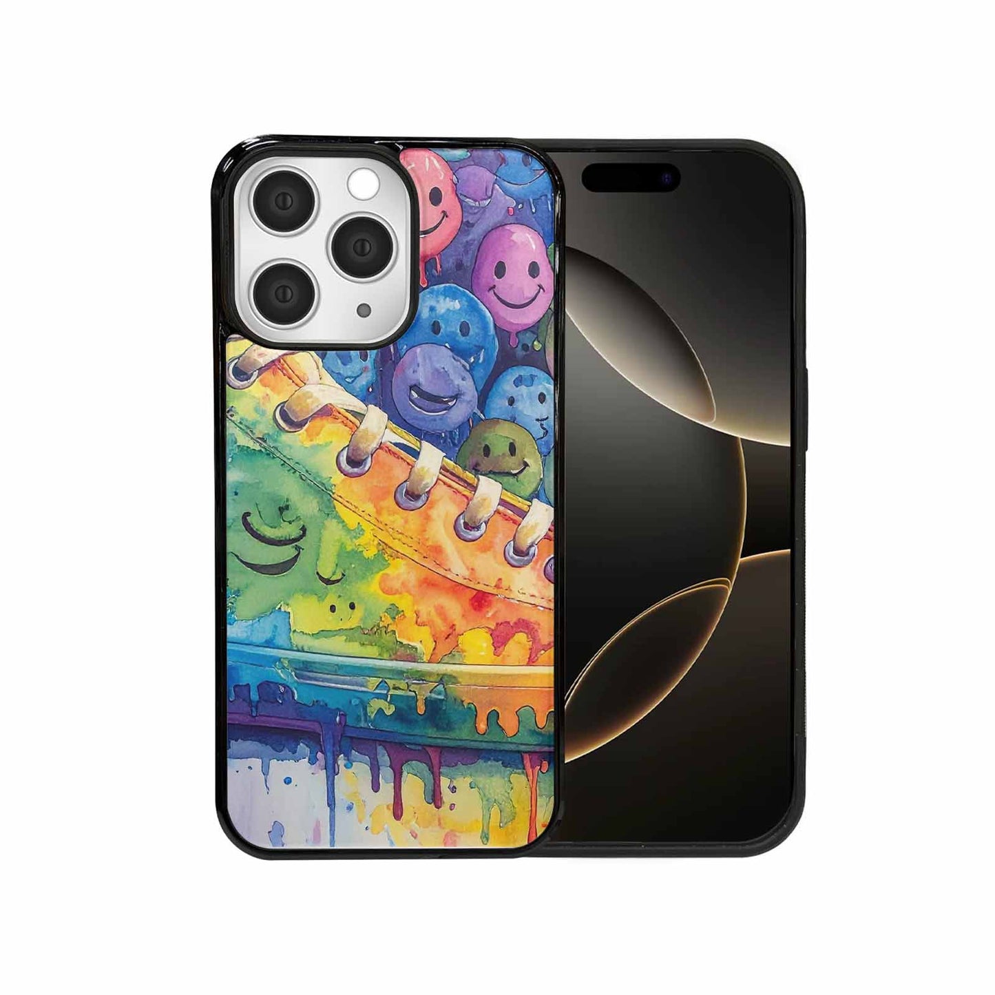 iPhone 15 Pro Max Case — Smiley Facessmiley Faces Tie D, Original Design Phone Case