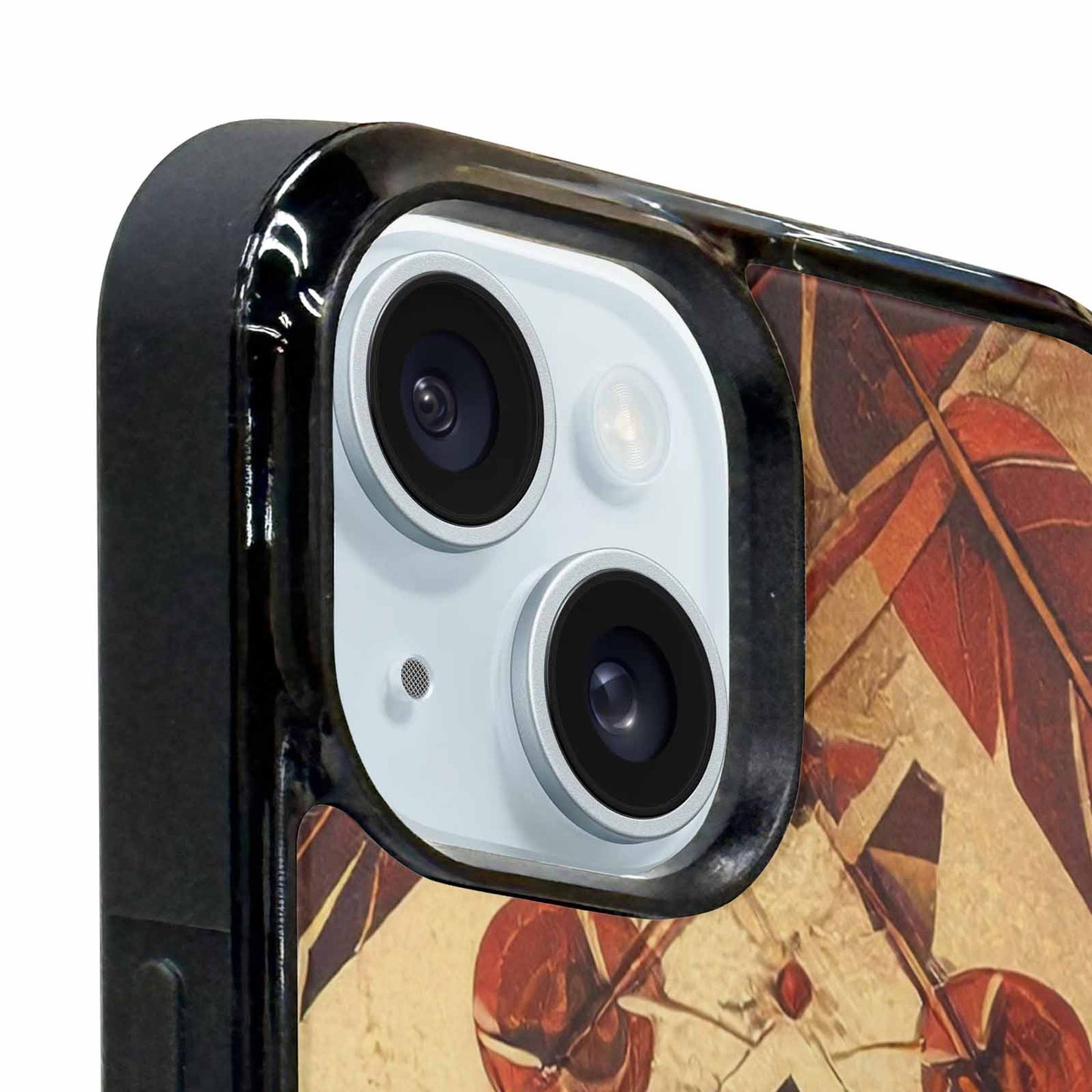 iPhone 15 Plus Case — Native American Geometric Pattern Arrows Feathers, Custom Designed Case Cover