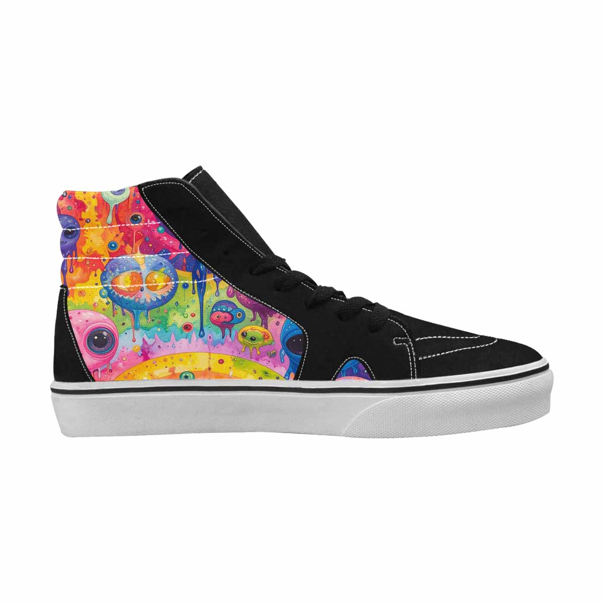 MEN'S Aliens  Tie Dye High Top Canvas Dreamlike Custom Shoes