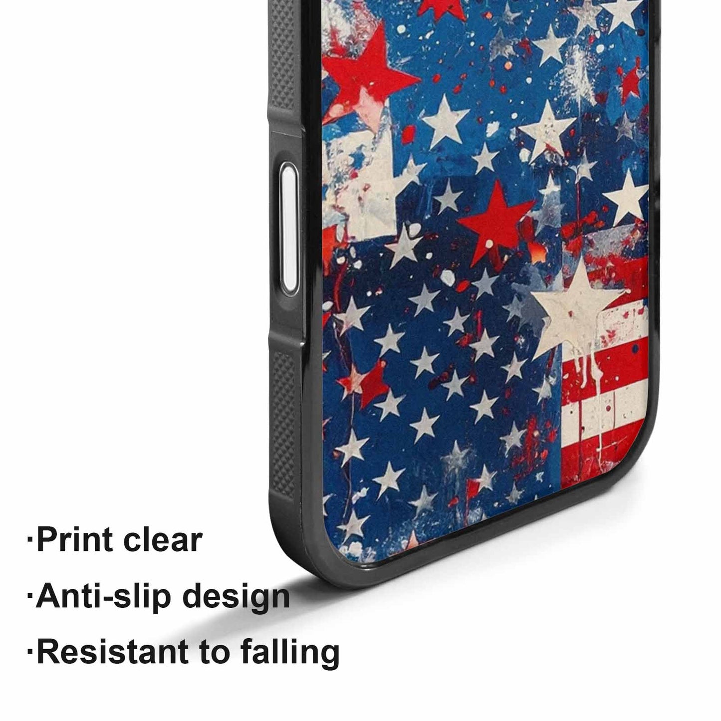 iPhone 17 Case — Patriotic Stars And Stripes Galaxy Space, Custom Made Phone Cover