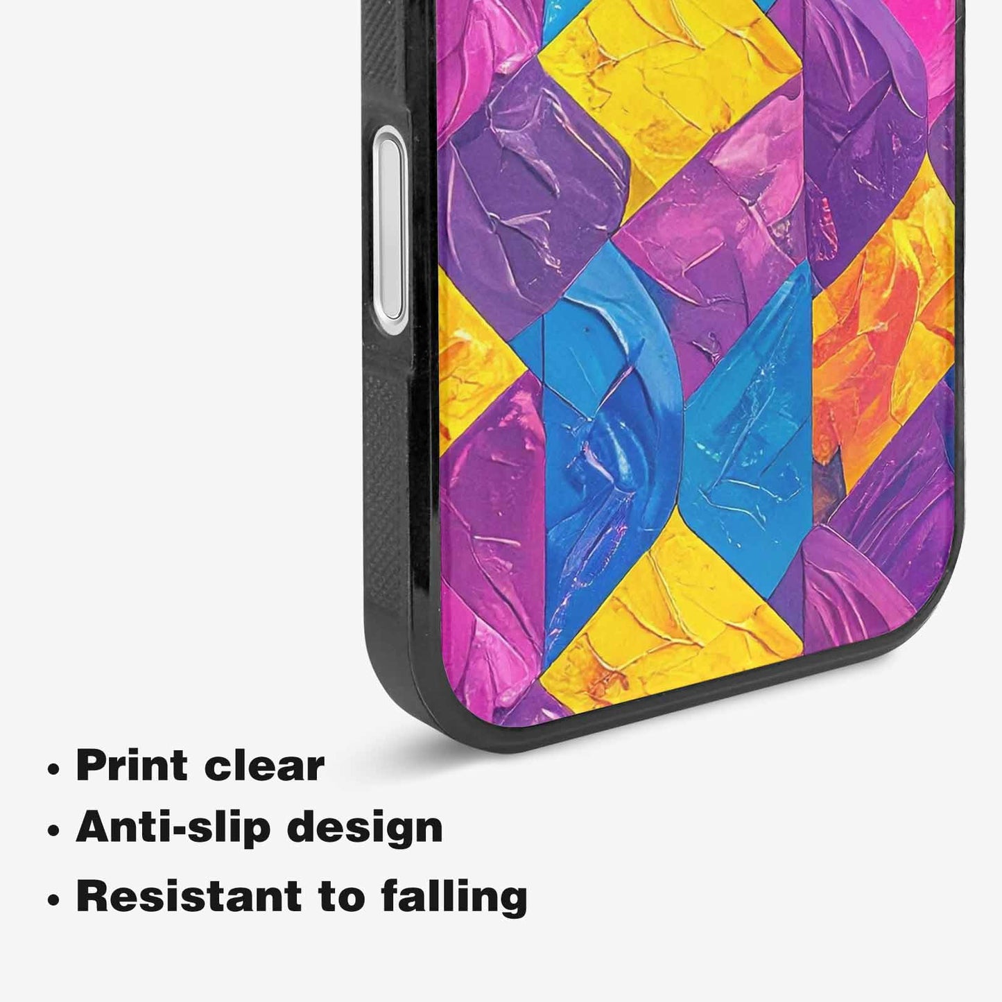 iPhone 16 Case — Pansexual Flag Color Theme Small Rainbow, Customized Protective Case