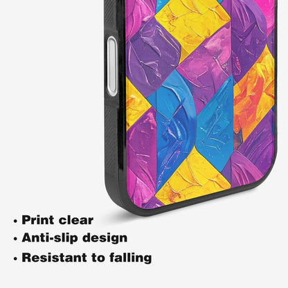 iPhone 16 Case — Pansexual Flag Color Theme Small Rainbow, Customized Protective Case