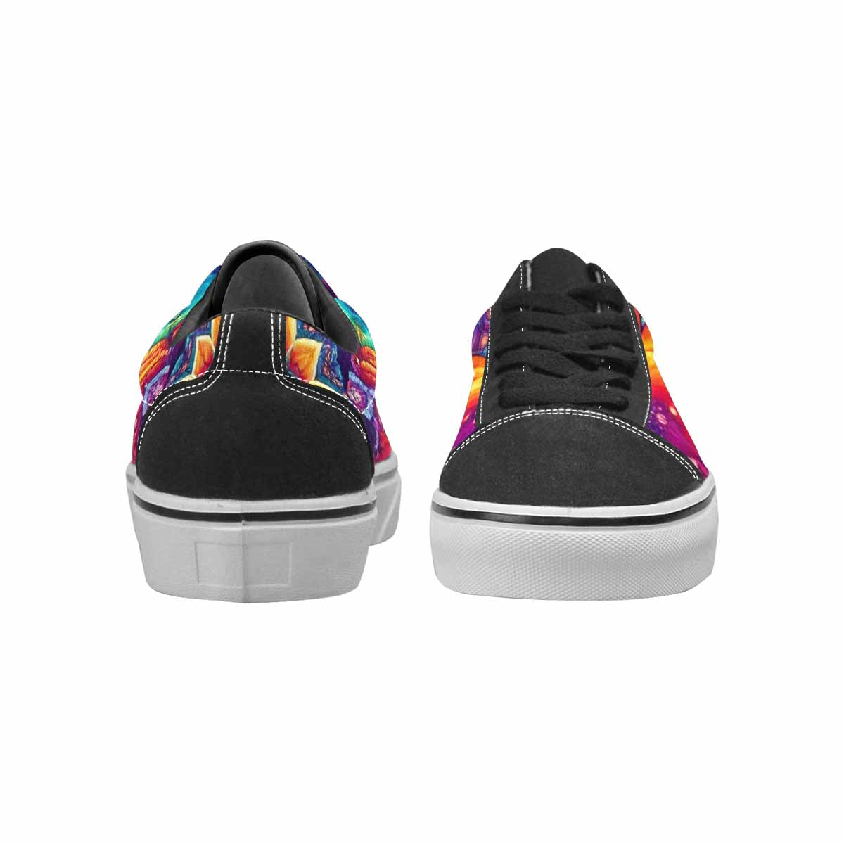 MEN'S Tie Dye Mandala Canvas Lace-Up Y2K Custom Sneakers