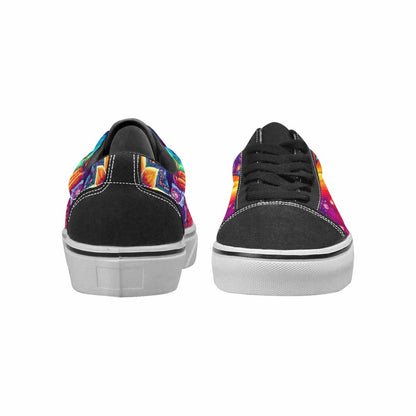 MEN'S Tie Dye Mandala Canvas Lace-Up Y2K Custom Sneakers