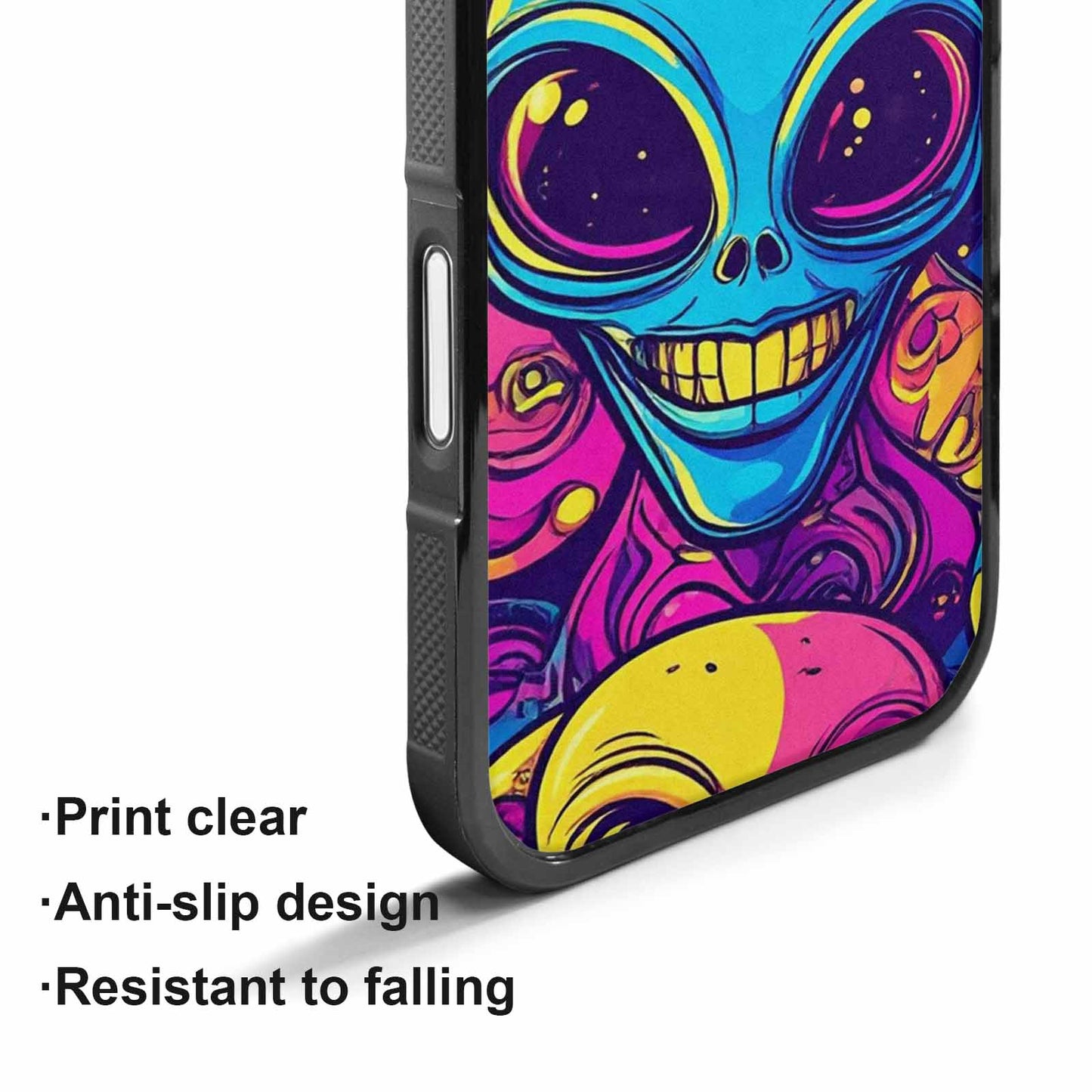iPhone 17 Case — Alien Ufo Cartoon Art Alien Scifi, Custom Made Phone Cover