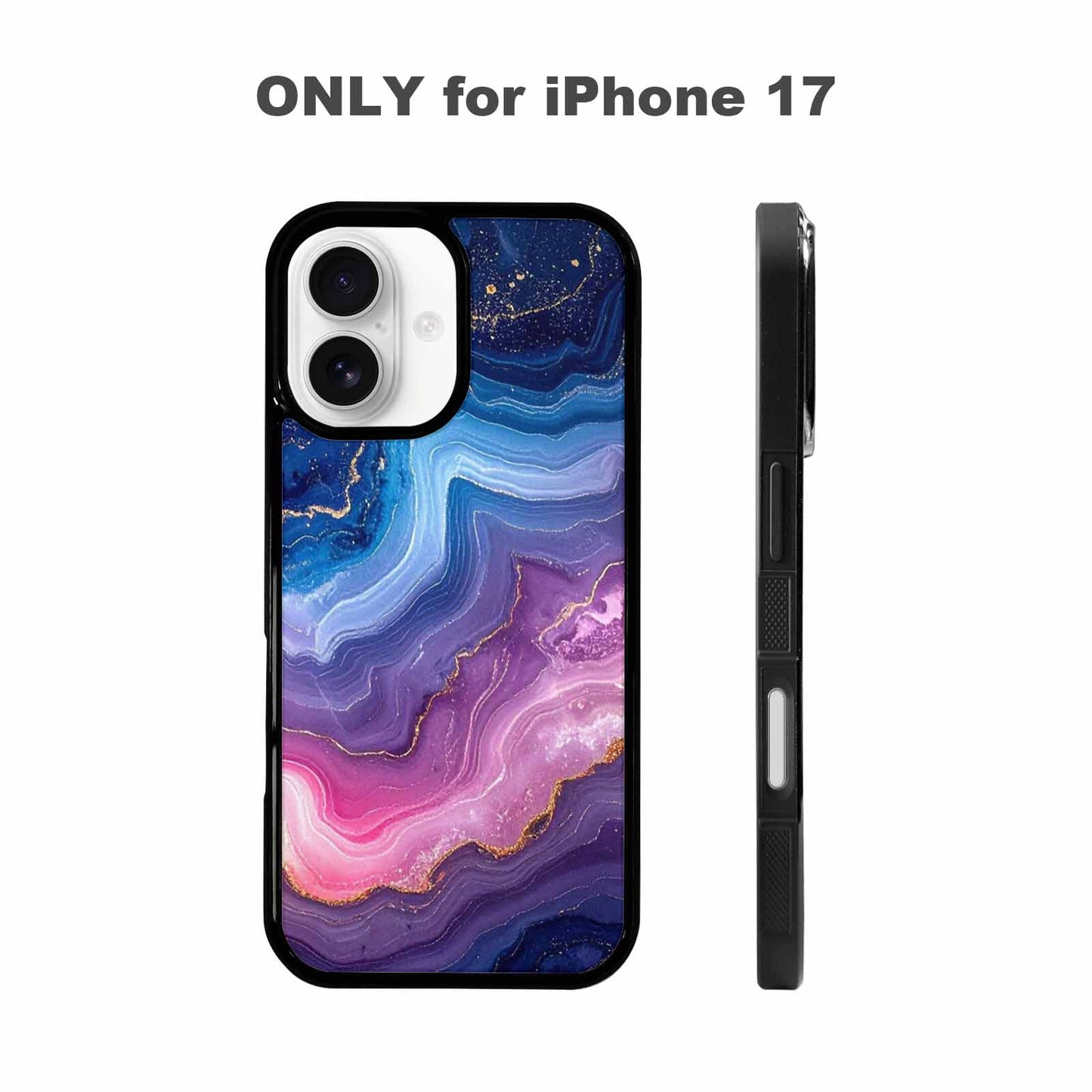 iPhone 17 Case — Marble Galaxy Art Seamless Galaxy Space, Custom Art Phone Cover