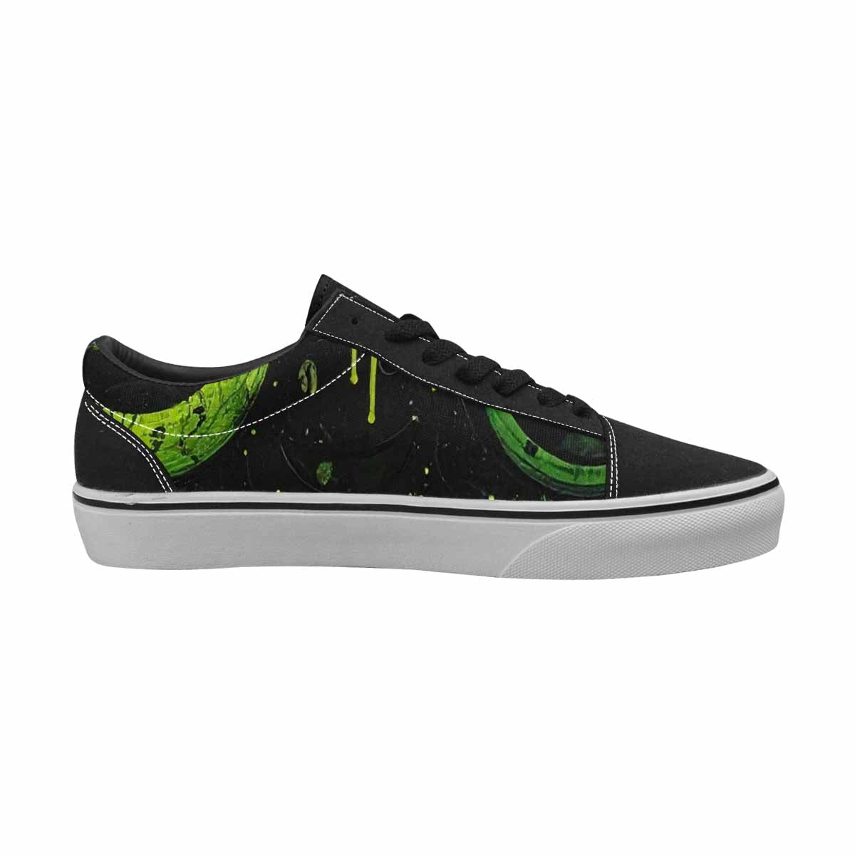 WOMEN'S Melting Moon Smiley Lace-Up Canvas Dreamcore Shoes