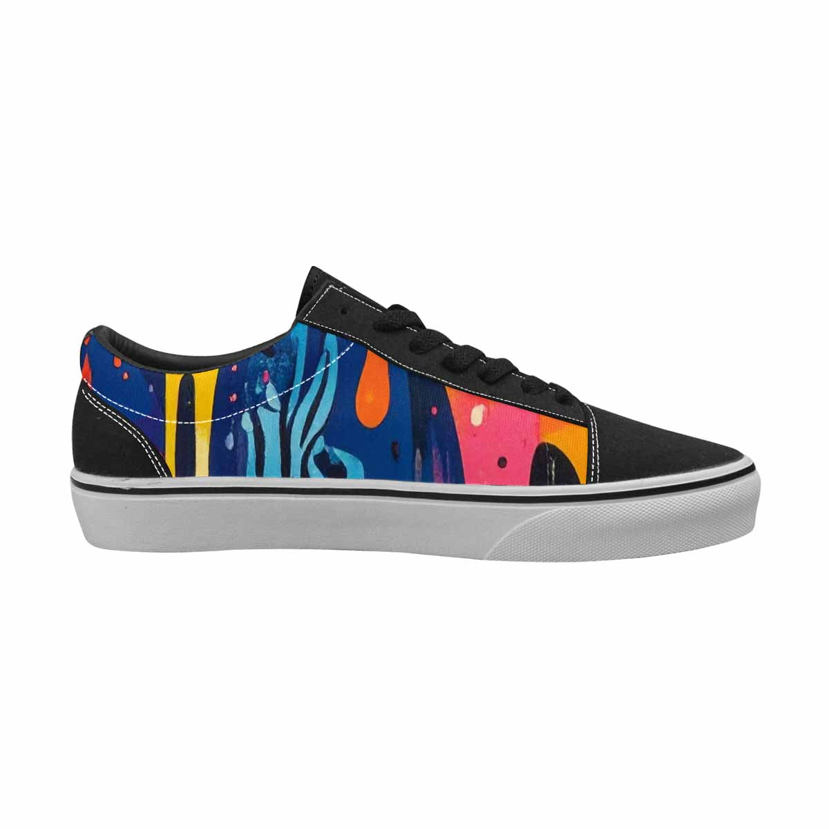 WOMEN'S Melting Aliens Lace-Up Canvas Surreal Shoes