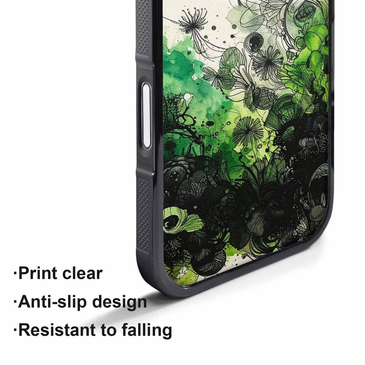 iPhone 17 Pro Case — Sea Creature Burst Black Green Original, Unique Phone Case Design