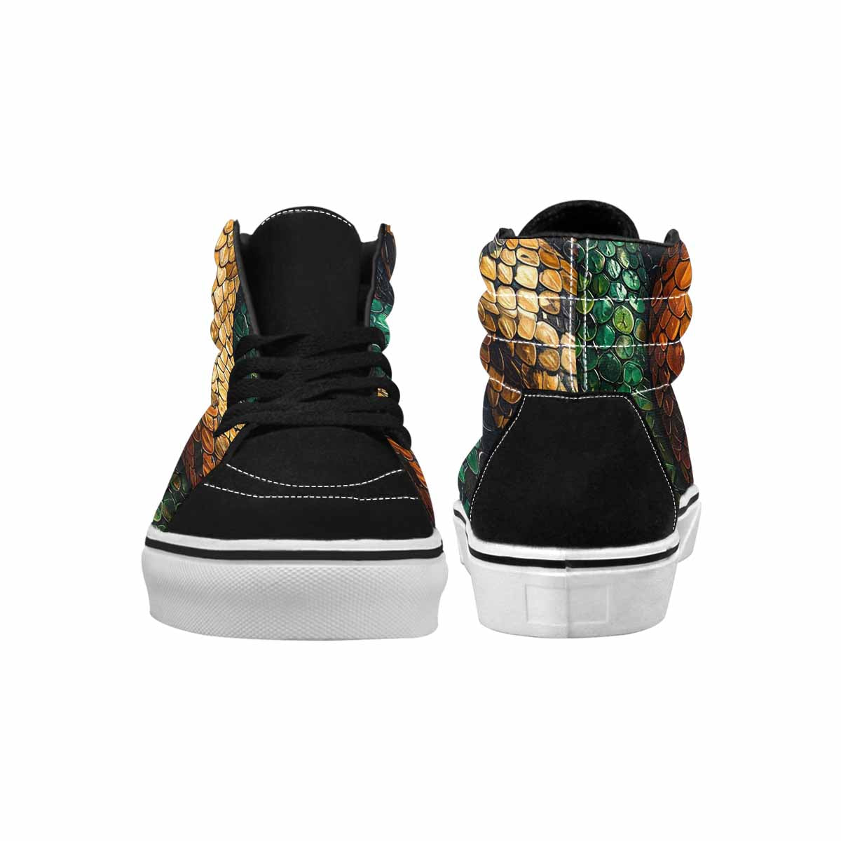 WOMEN'S Snake Skin Reptile High Top Canvas Y2K Sneakers