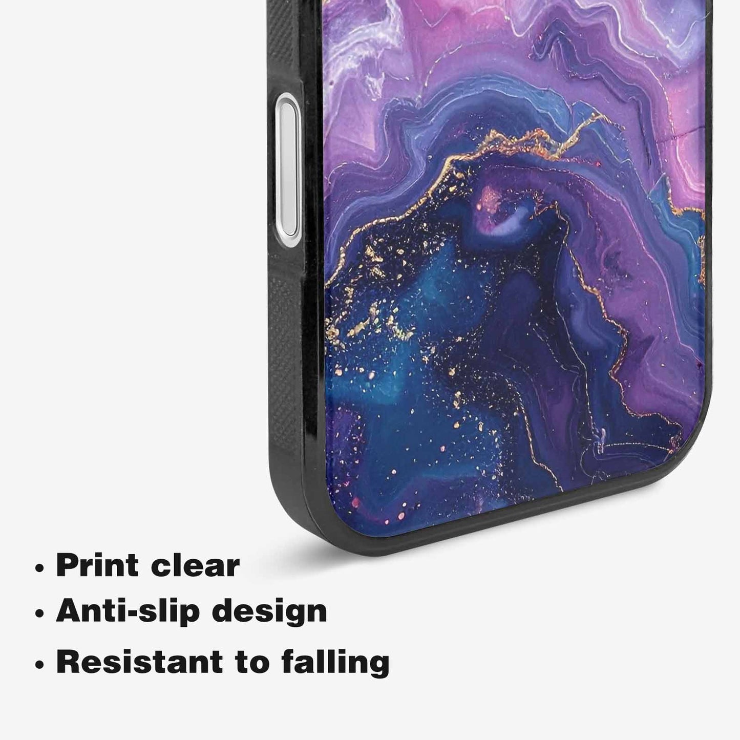 iPhone 16 Plus Case — Marble Galaxy, Custom Print Case Cover