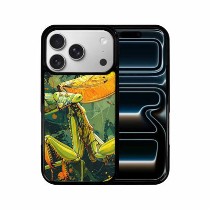 iPhone 17 Pro Case — Hand Drawn Entomology Praying Original Art, Custom Made Phone Cover