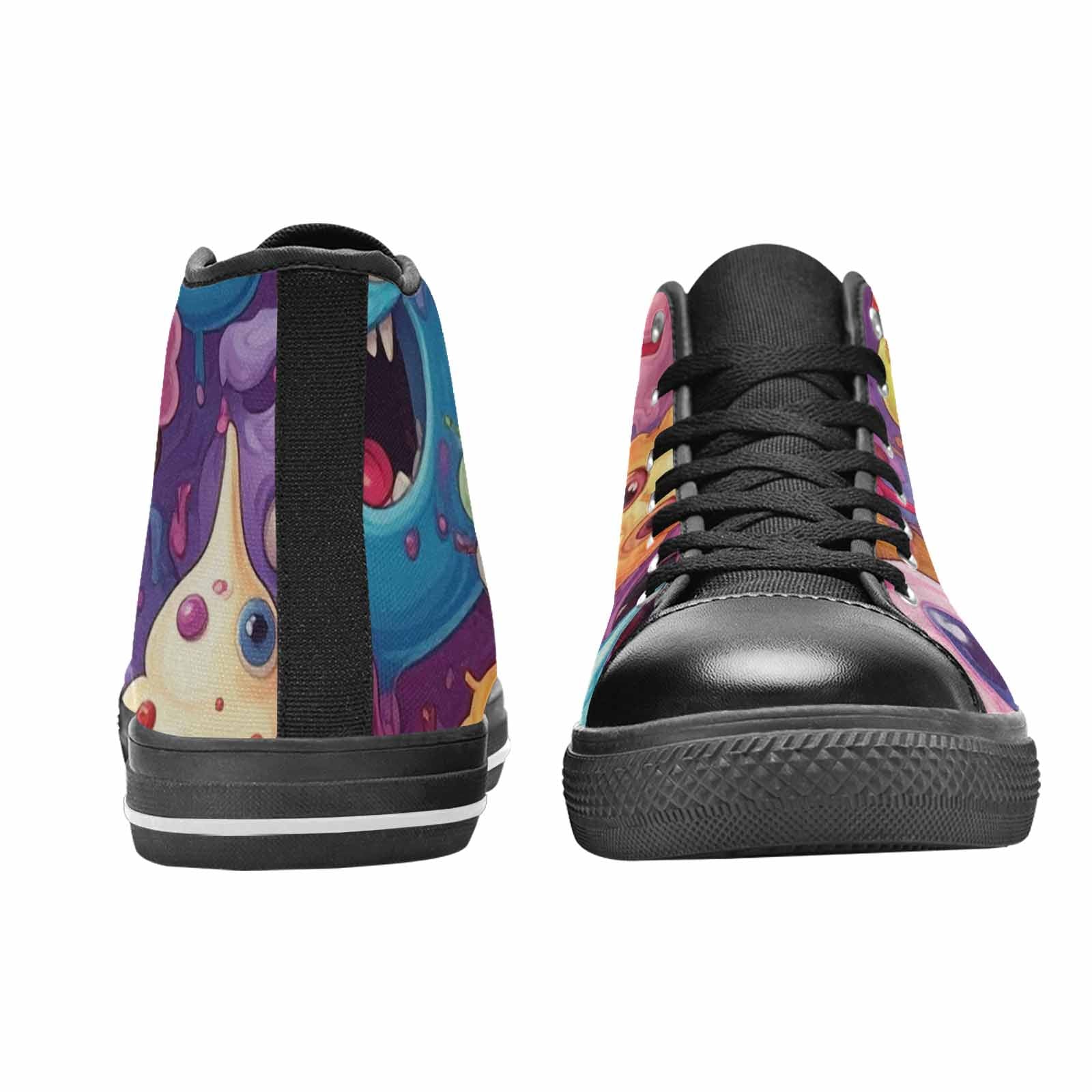 WOMEN'S Melting Icecream Cone Monster High Top Canvas Aesthetic Sneakers