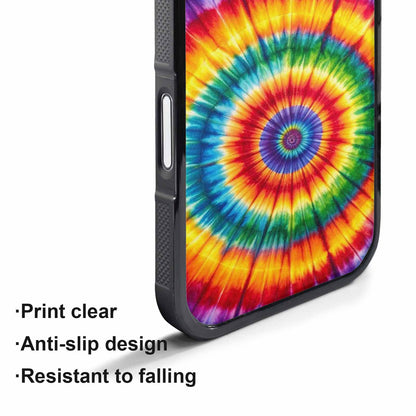 iPhone 17 Pro Max Case — Rainbow Spiral Tie Dye Alt Tie, Custom Phone Case