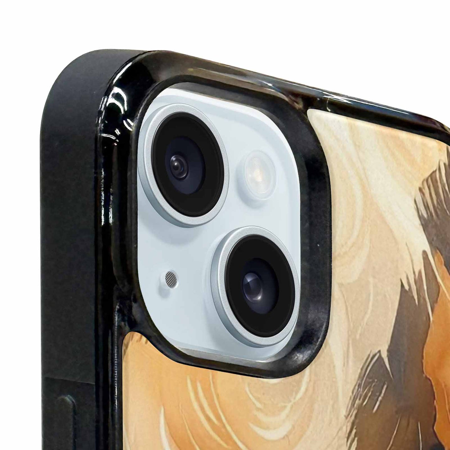 iPhone 15 Plus Case — Leopard Soft Airbrush Gradient, Custom Made Phone Cover