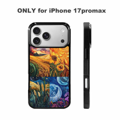 iPhone 17 Pro Max Case — Small Van Gogh Style Galaxy Space, Custom Phone Case