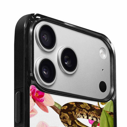 iPhone 17 Pro Case — Snakes Print Floral Seamless Pattern Floral, Custom Art Phone Cover