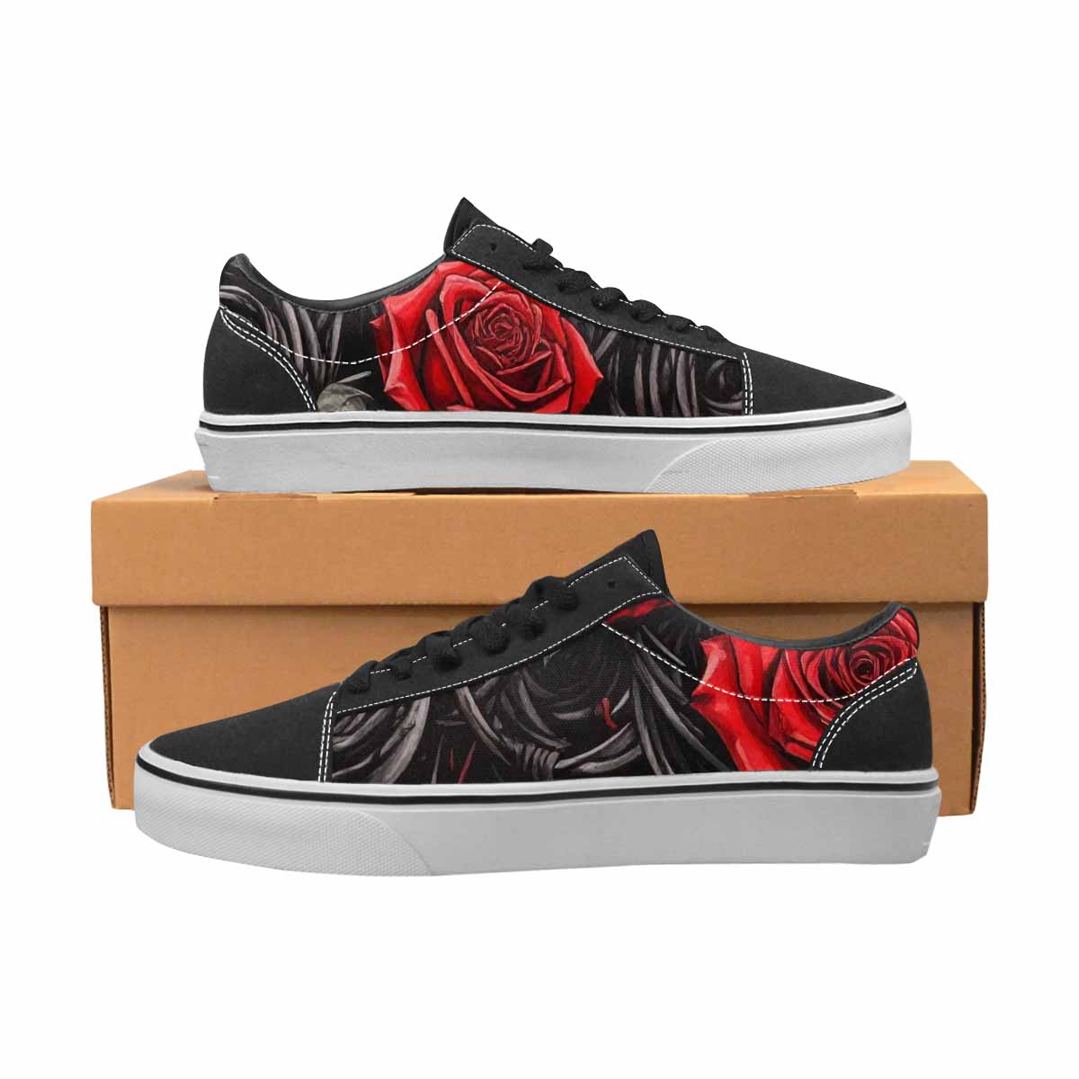 WOMEN'S Barbed Wire Coil Lace-Up Canvas Neon Fantasy Shoes