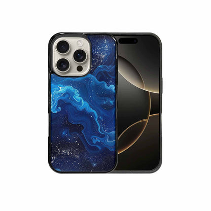 iPhone 16 Pro Case — Galaxy Art Blue Starfield Small Galaxy, Personalized Phone Case