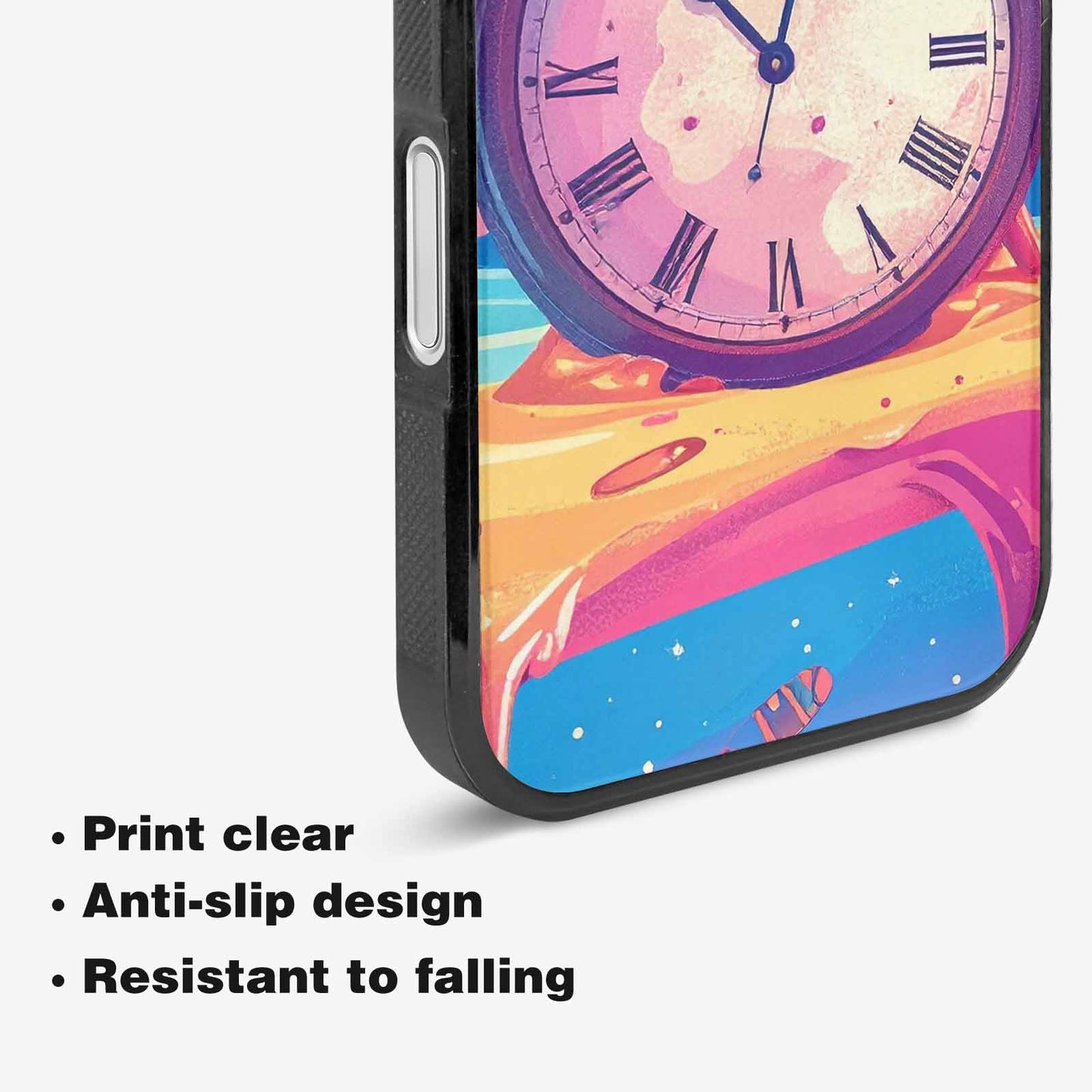 iPhone 16 Plus Case — Salvadore Dali Surrealist Dreamscape Pattern Melting, Custom Printed Phone Case