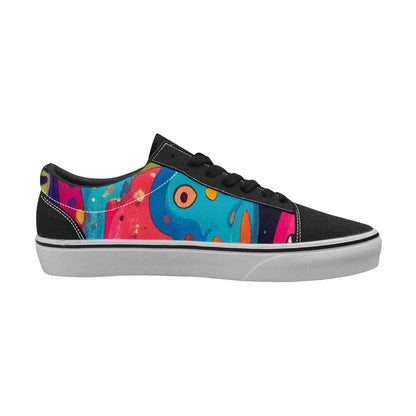 WOMEN'S Melting Aliens Lace-Up Canvas Y2K Custom Shoes