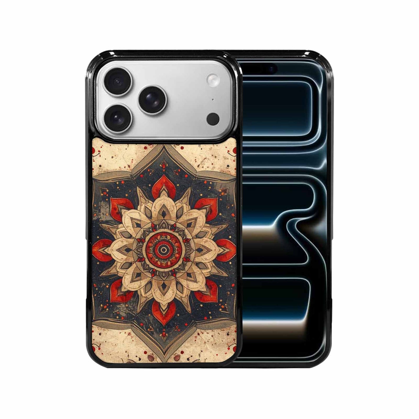 iPhone 17 Pro Max Case — Small Mandala Pattern, Randomly Floral, Custom Art Phone Cover