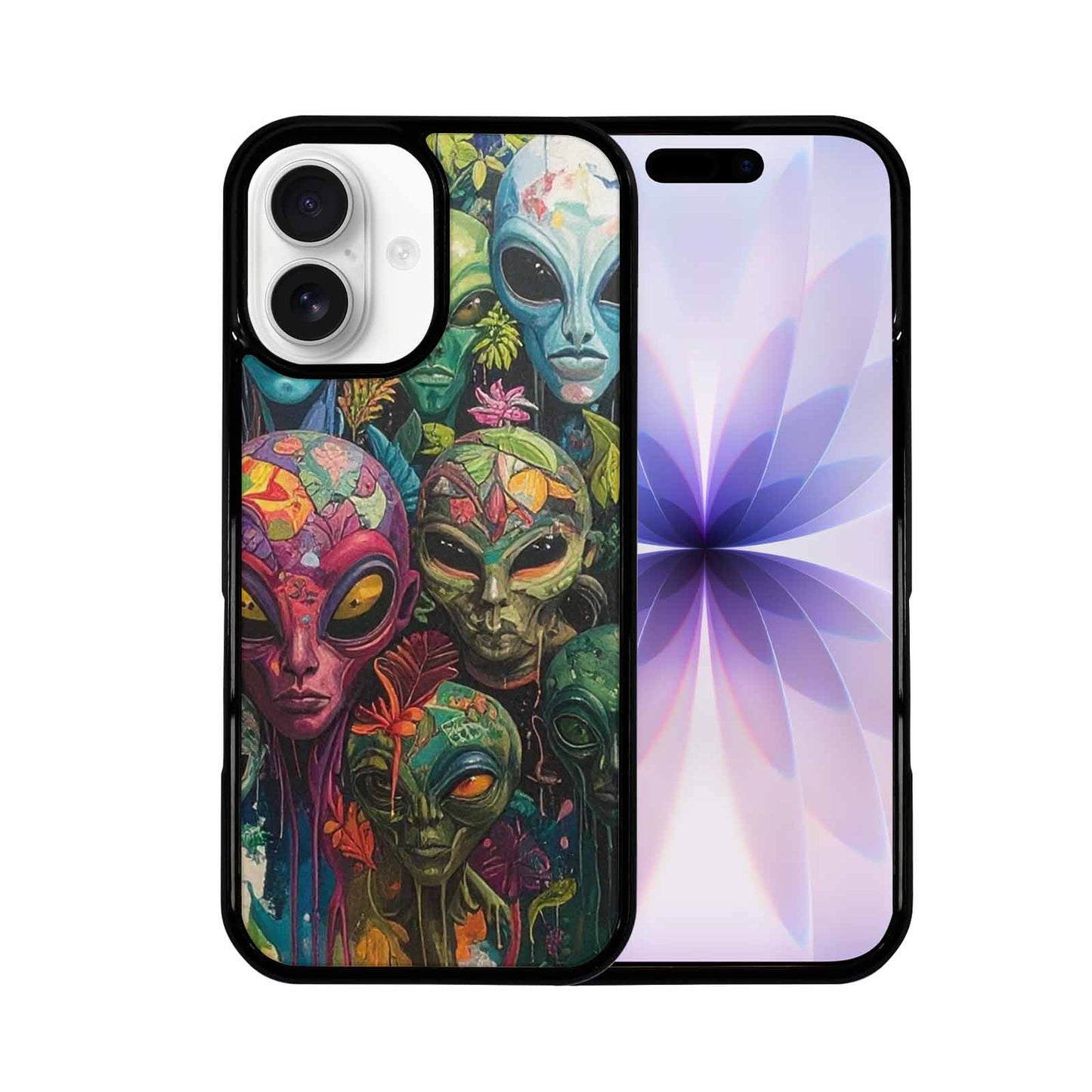 iPhone 17 Case — Aliens Pattern Hundreds Of Alien Scifi, Unique Phone Case Design