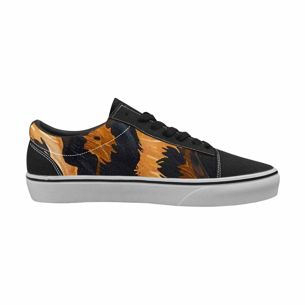 MEN'S Leopard Soft Airbrush Gradient Canvas Lace-Up Y2K Sneakers