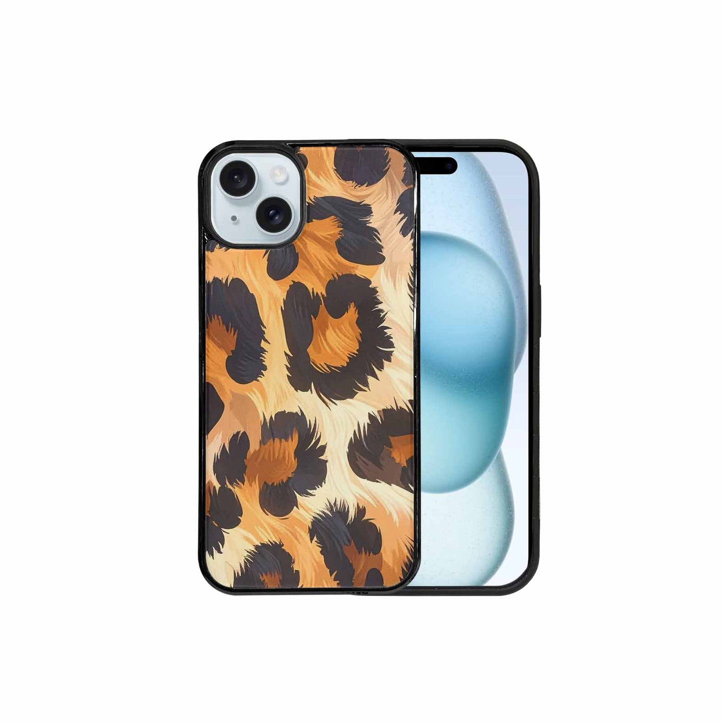 iPhone 15 Plus Case — Leopard Soft Airbrush Gradient, Custom Made Phone Cover