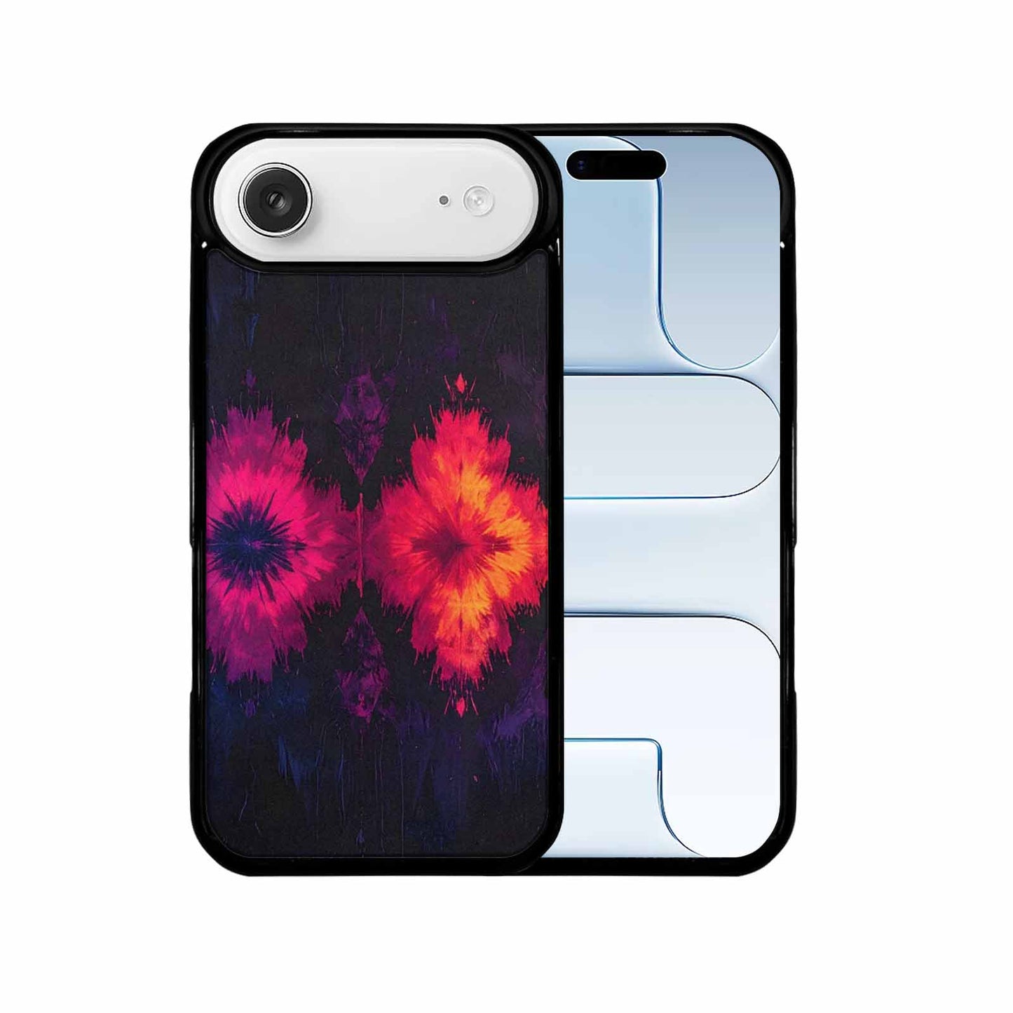 iPhone 17 Air Case — Tie Dye Dark Art Seamless Tie, Custom Printed Phone Case
