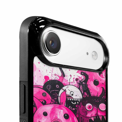 iPhone 17 Air Case — Black Pink Ink Monsters General Cartoon, Custom Phone Case