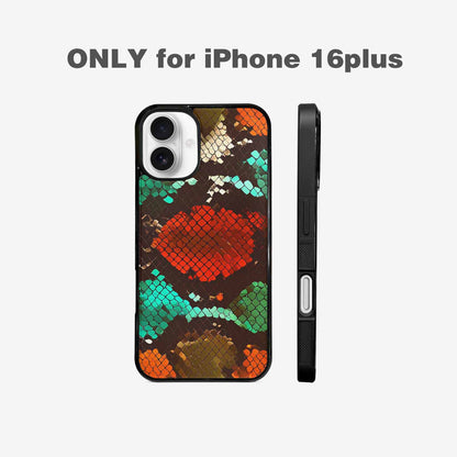 iPhone 16 Plus Case — Dark Snake Print, Custom Print Case Cover