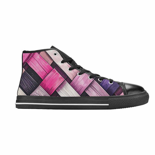 MEN'S Genderfluid Flag Color High Top Canvas Cottagecore Sneakers