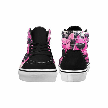 MEN'S Monsters (general) High Top Canvas Cottagecore Sneakers