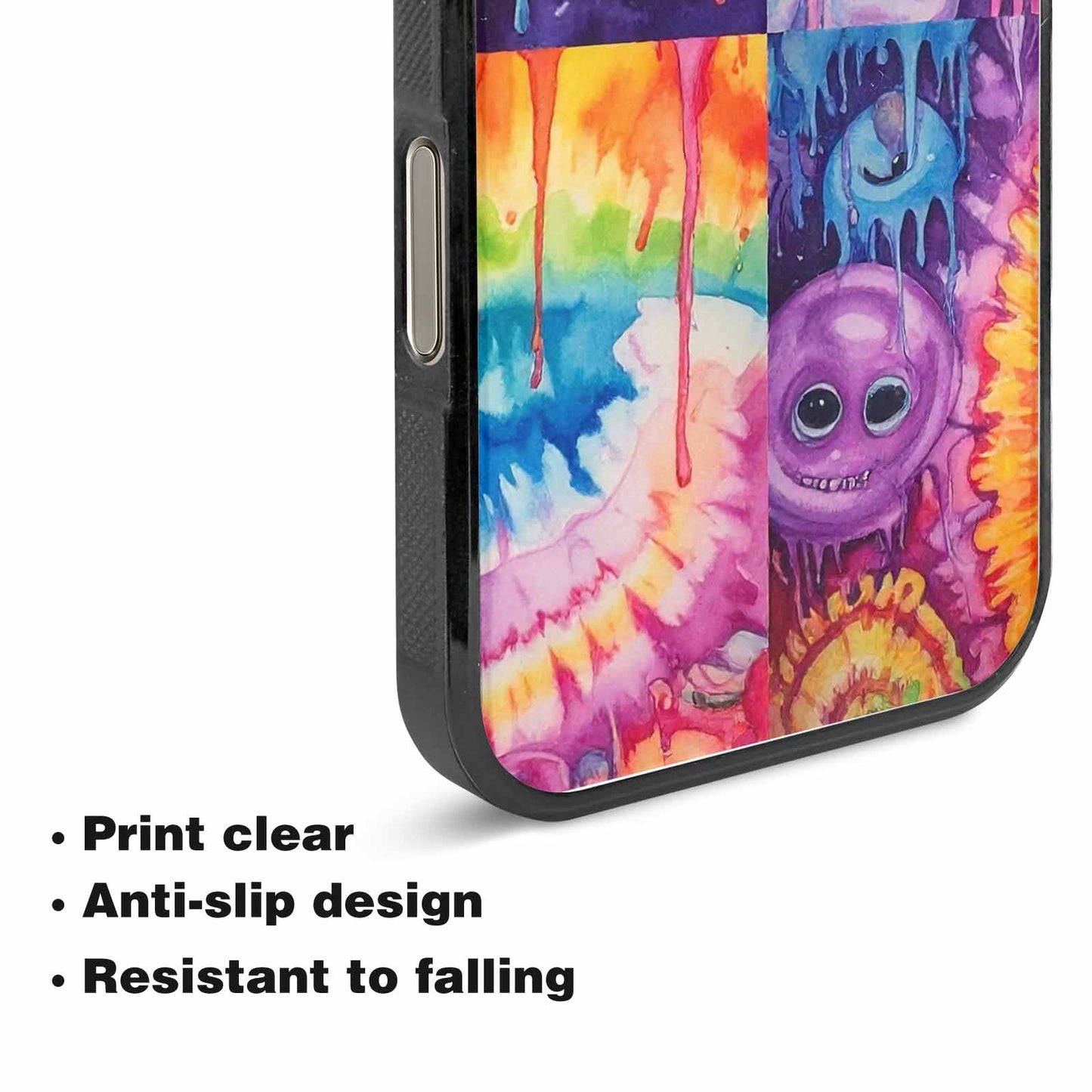 iPhone 15 Pro Max Case — Aliens Tie Dyemelting Aliens P, Custom Print Case Cover