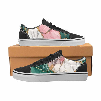 WOMEN'S Marble Stone Texture Canvas Lace-Up Y2K Shoes
