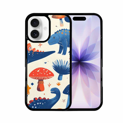 iPhone 17 Case — Vintage Dinosaurs Mushroom Retro Vintage, Custom Made Phone Cover