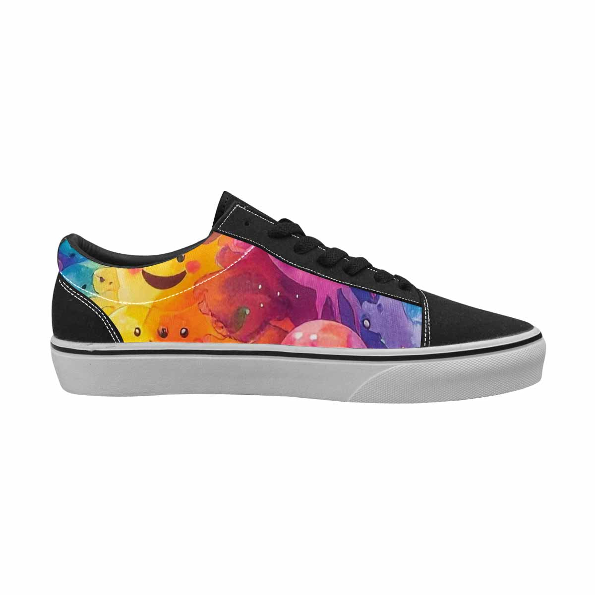 WOMEN'S Smiley Facessmiley Faces  Lace-Up Canvas Grunge Shoes