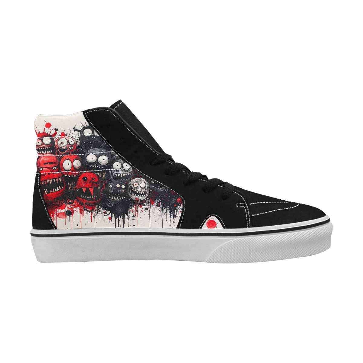 MEN'S Monsters (general) High Top Canvas Cottagecore Custom Sneakers