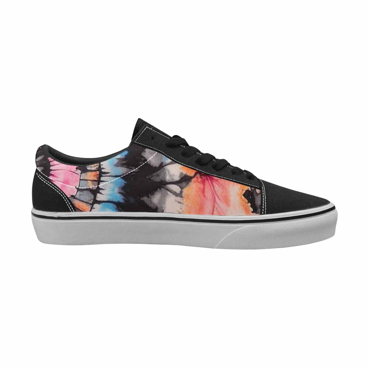 WOMEN'S Tie Lace-Up Canvas Kaleidoscope Sneakers