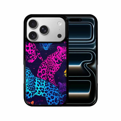 iPhone 17 Pro Case — Leopard Print Neon Seamless Pattern Animal, Original Design Phone Case