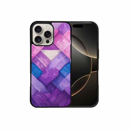 iPhone 16 Pro Max Case — Bisexual Flag Color Theme Small Rainbow, Custom Art Phone Cover