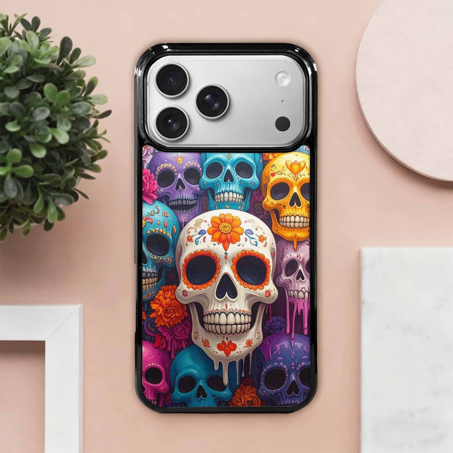 iPhone 17 Pro Max Case — Sugar Skullsmelting Sugar Skulls V0q Gothic, Original Design Phone Case