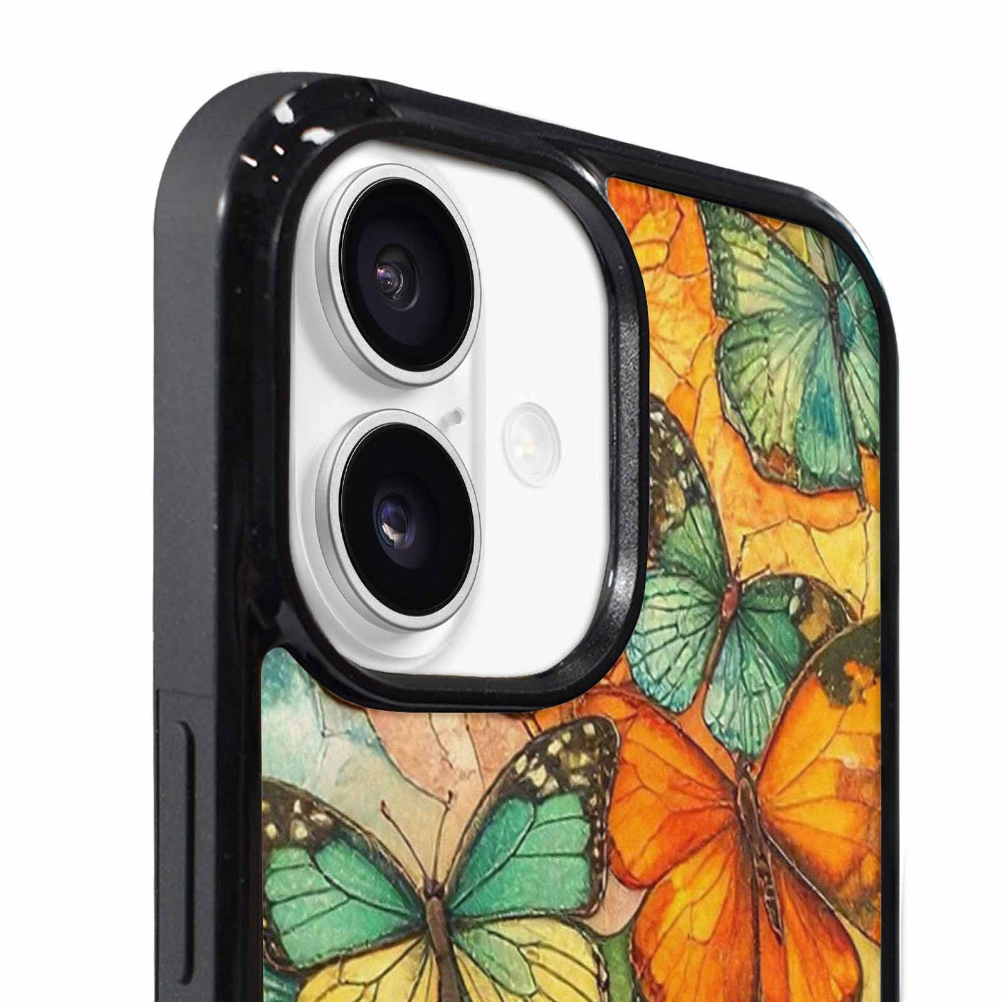 iPhone 17 Case — Vivid Butterflies Peacock Original Art, Unique Phone Case Design