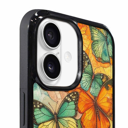 iPhone 17 Case — Vivid Butterflies Peacock Original Art, Unique Phone Case Design