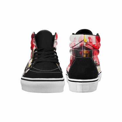 MEN'S Liminal Space Fragment High Top Canvas Vibrant Chaos Sneakers